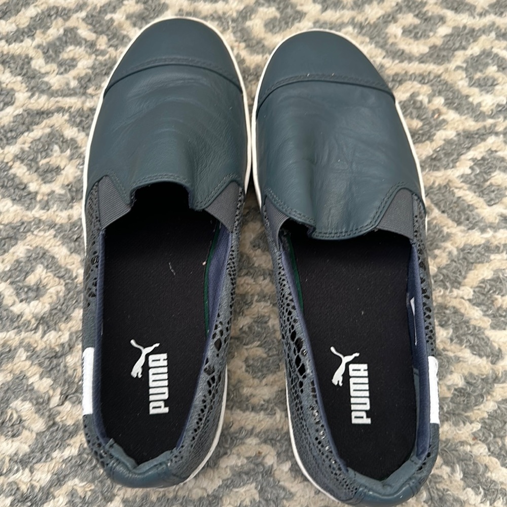 Puma, platform, slip on sneakers